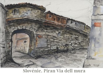 Slovénie. Piran Via dell mura.jpg